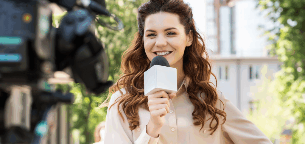 MBO NU Actueel - Journaliste met microfoon