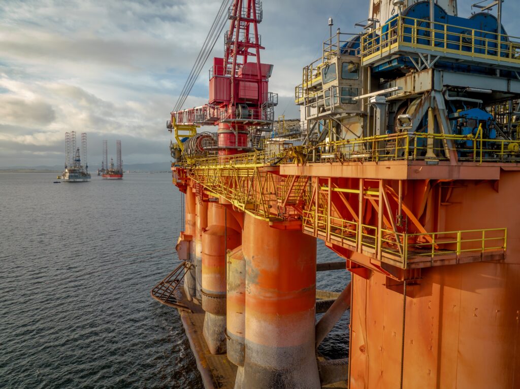 Olieplatform voor zee