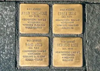 Stolpersteine - Lesbrief Noordhoff Dol op Duits