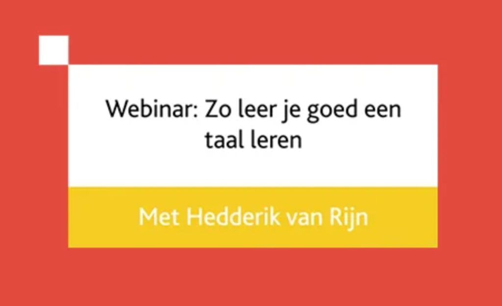 Zo leer je goed een taal leren